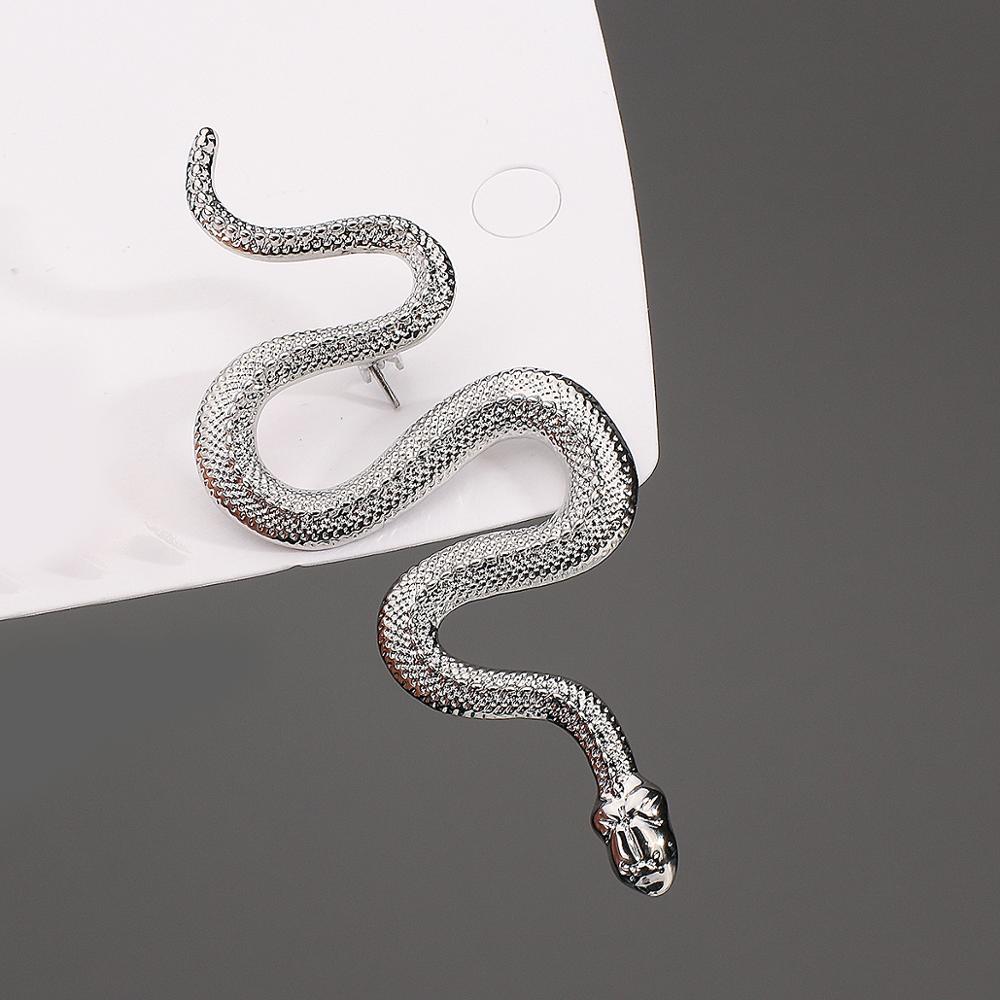 Gold Color Snake Brooches Women Men Lady Luxury Metal Snake Animal Brooch Pins Party Casual Fashion Jewelry Gifts