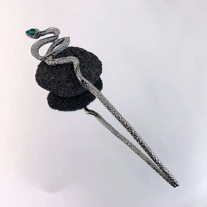 2026 New Chinese Hairpin Hair Stick Rose Flower Crystal Branch Metal Texture Vintage Hair Accessories for Women Headwear Jewelry