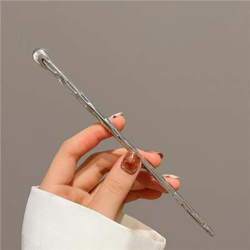 2026 New Punk Gold Silver Color Metal Long Hairpin Simple Hair Sticks for Women Diy Hairstyle Hair Dish Accessories Trendy