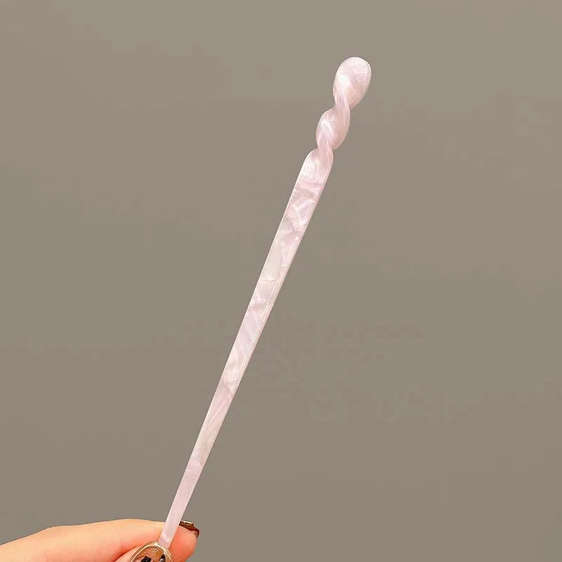 Vintage Chinese Style Hair Sticks for Women Girls Fashion Acetate Chopstick Shaped Hair Clips Pins Jewelry Hair Accessories