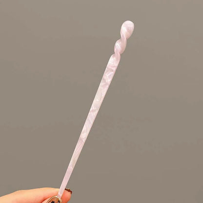 Vintage Chinese Style Hair Sticks for Women Girls Fashion Acetate Chopstick Shaped Hair Clips Pins Jewelry Hair Accessories