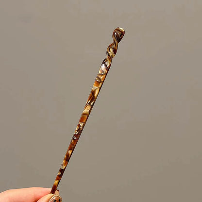 Vintage Chinese Style Hair Sticks for Women Girls Fashion Acetate Chopstick Shaped Hair Clips Pins Jewelry Hair Accessories