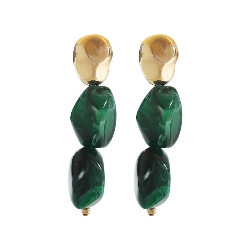 Bohemian Irregular Pendant Earrings For Women For Women Brown Resin Dangle Earrings Temperament Banquet Jewelry Gifts