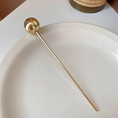 2026 New Punk Gold Silver Color Metal Long Hairpin Simple Hair Sticks for Women Diy Hairstyle Hair Dish Accessories Trendy