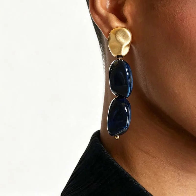 Bohemian Irregular Pendant Earrings For Women For Women Brown Resin Dangle Earrings Temperament Banquet Jewelry Gifts