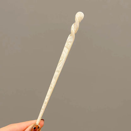 Vintage Chinese Style Hair Sticks for Women Girls Fashion Acetate Chopstick Shaped Hair Clips Pins Jewelry Hair Accessories