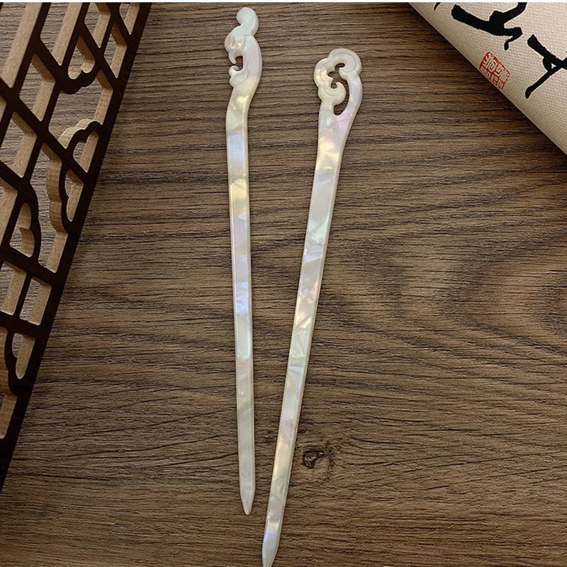 Vintage Chinese Style Hair Sticks Acetate Chopstick Plate Hair For Women Hairpins Hair Clips Wedding Jewelry Hair Accessories